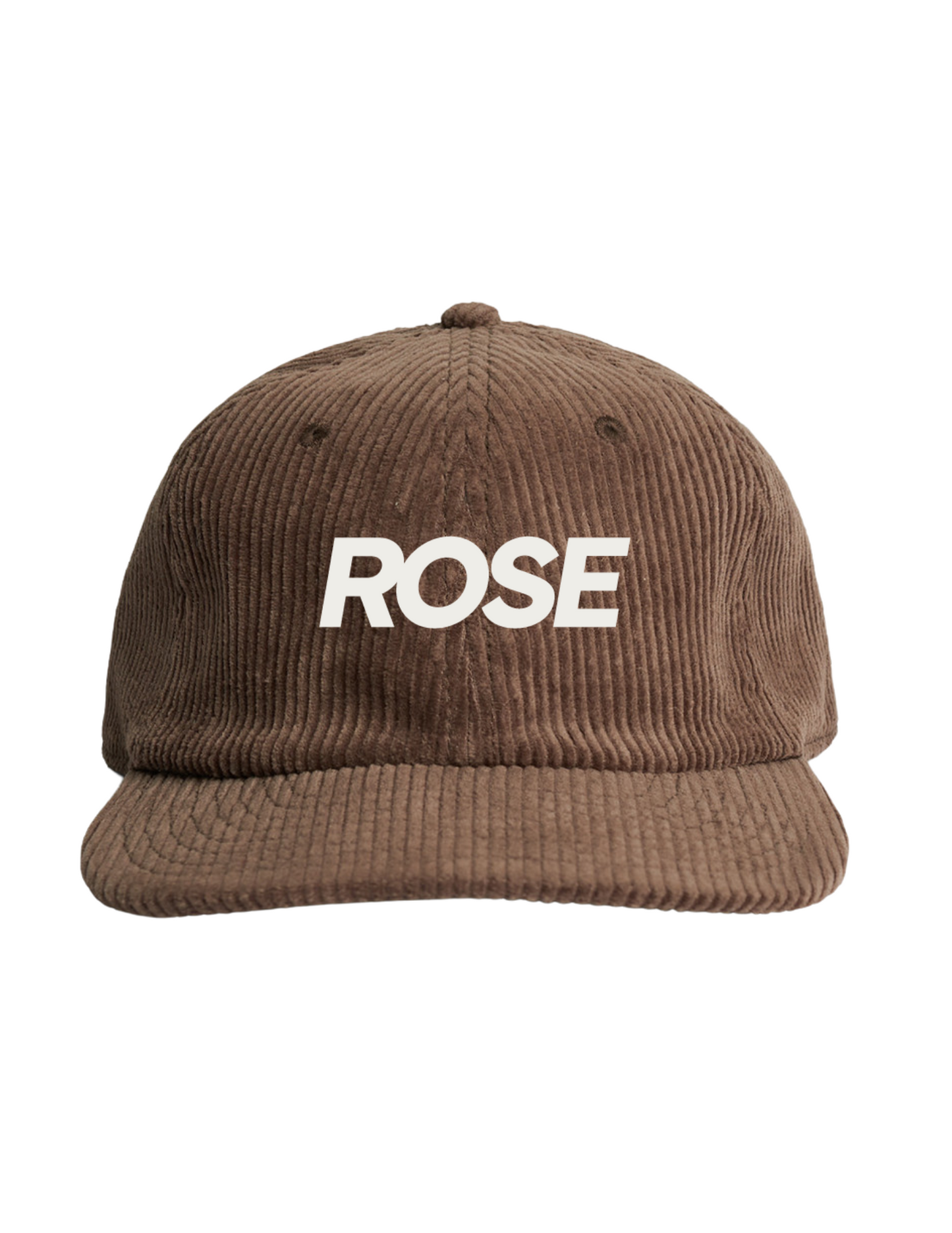 Rose Embroidered Hat (Walnut) Corduroy
