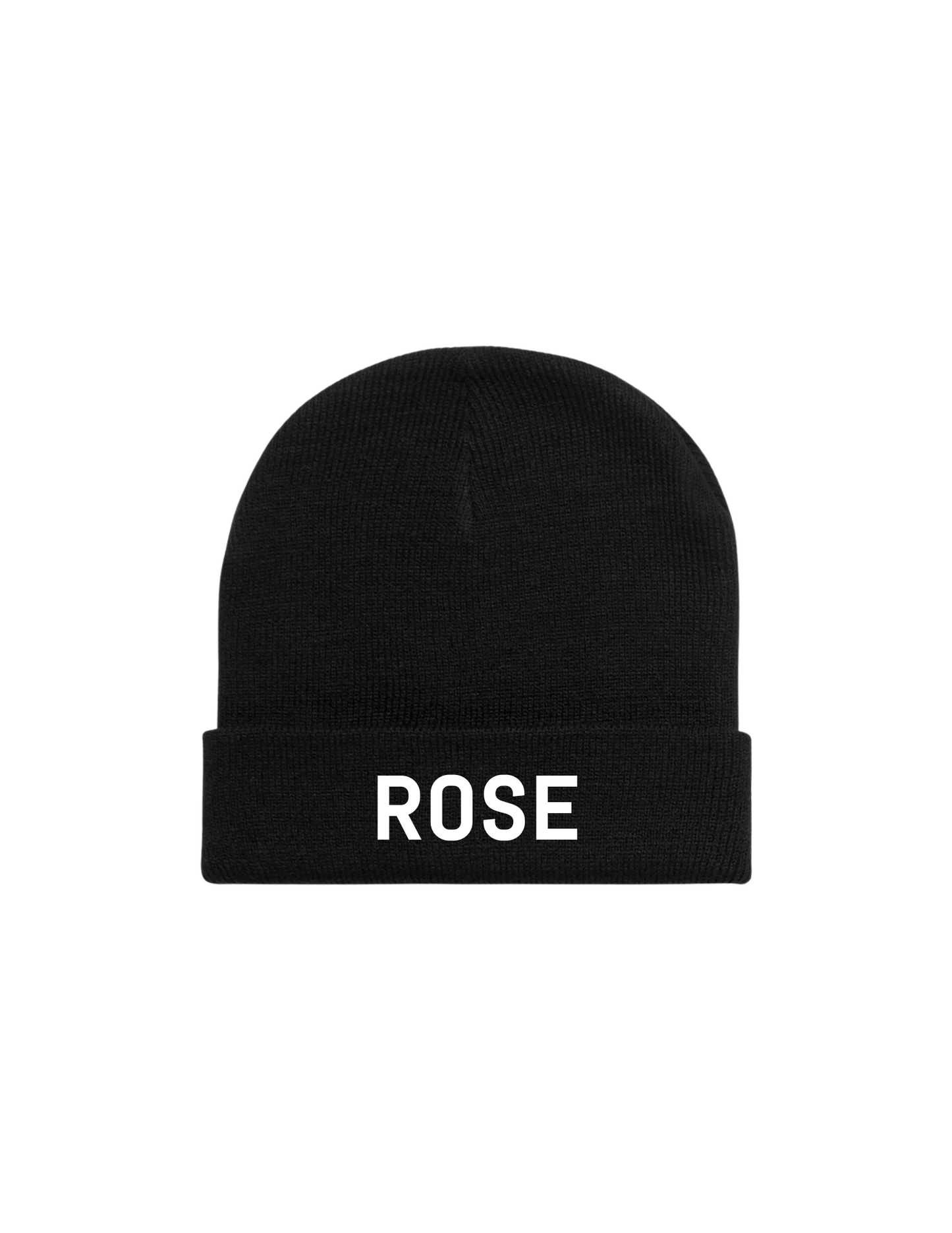 Rose Beanie (Black)