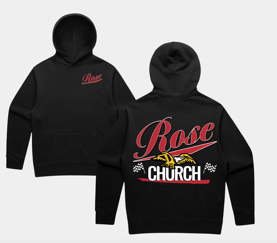 Youth Racing Hoodie - Black