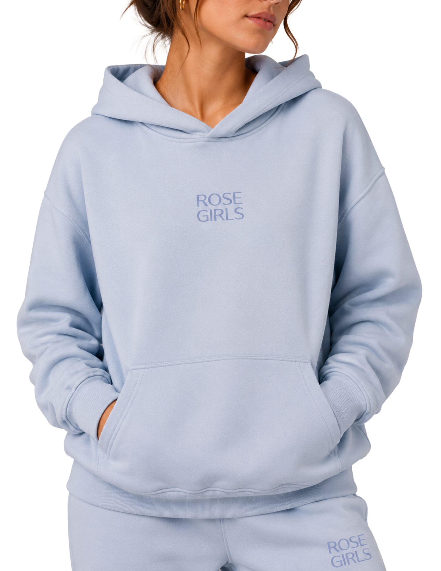 Embroidered Hoodie (Powder Blue)