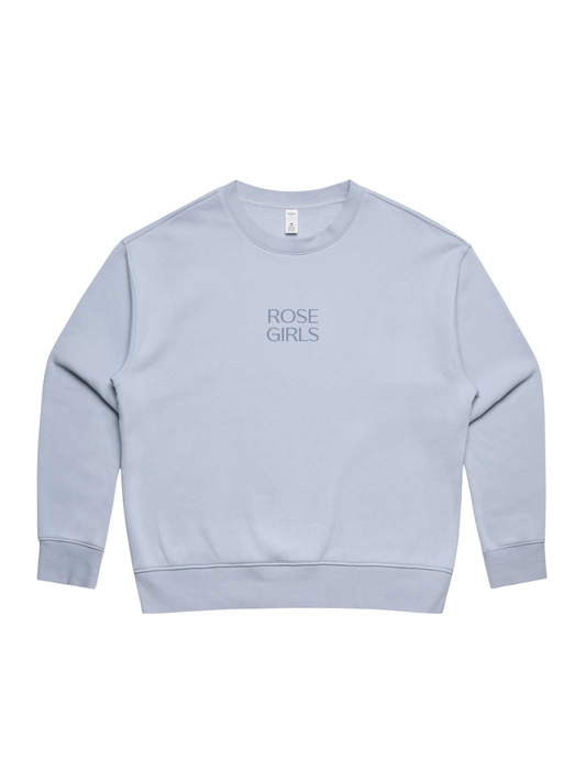 Embroidered Crew (Powder Blue)