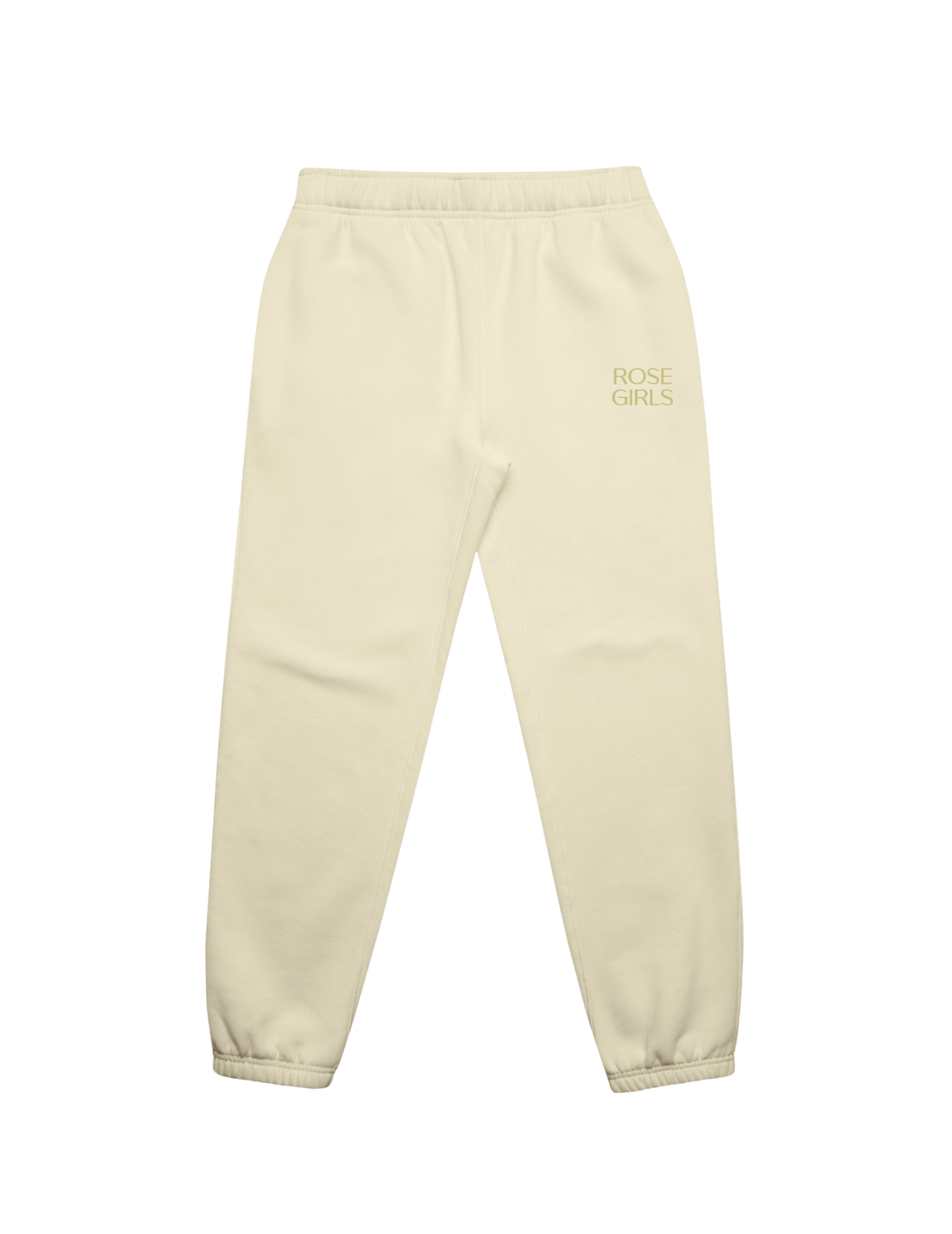 Embroidered Joggers (Butter)