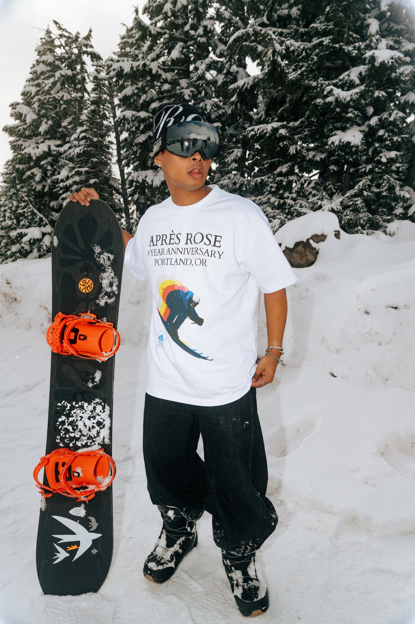 Multi-color Ski Tee