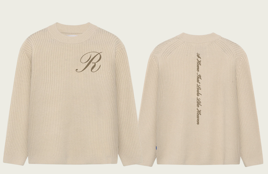 Script Sweater (Cream)