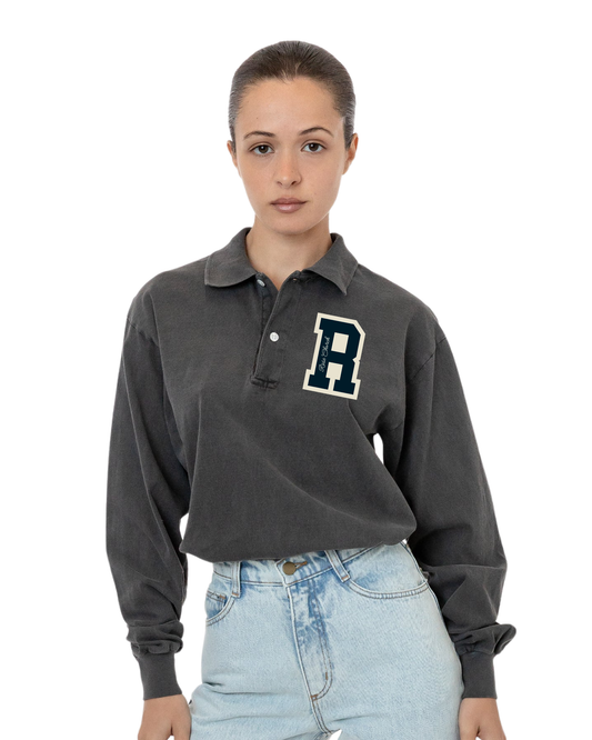 "R" Long sleeve Polo