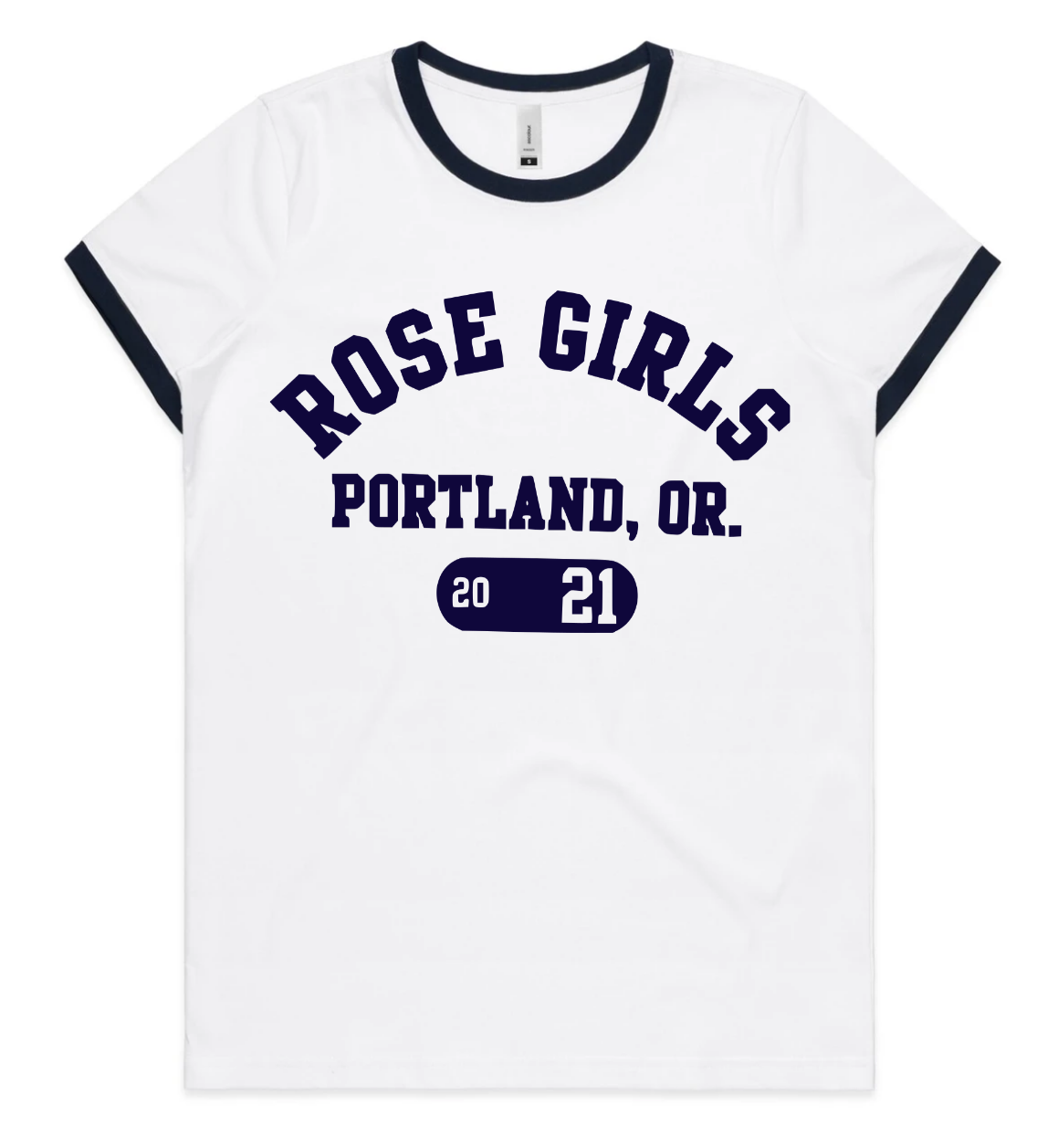 Ringer Tee (Navy)
