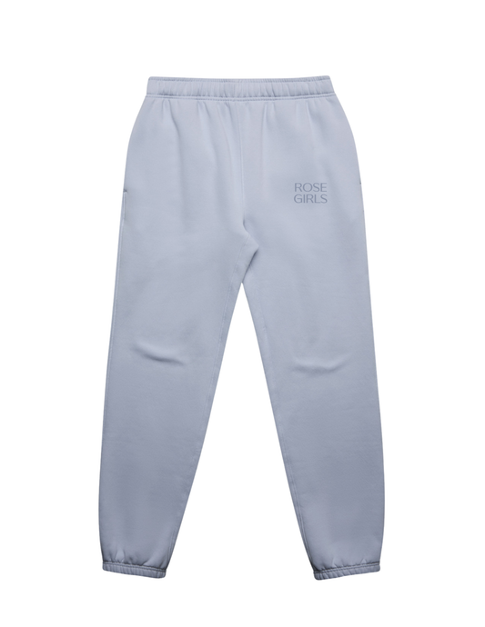 Embroidered Joggers (Powder Blue)