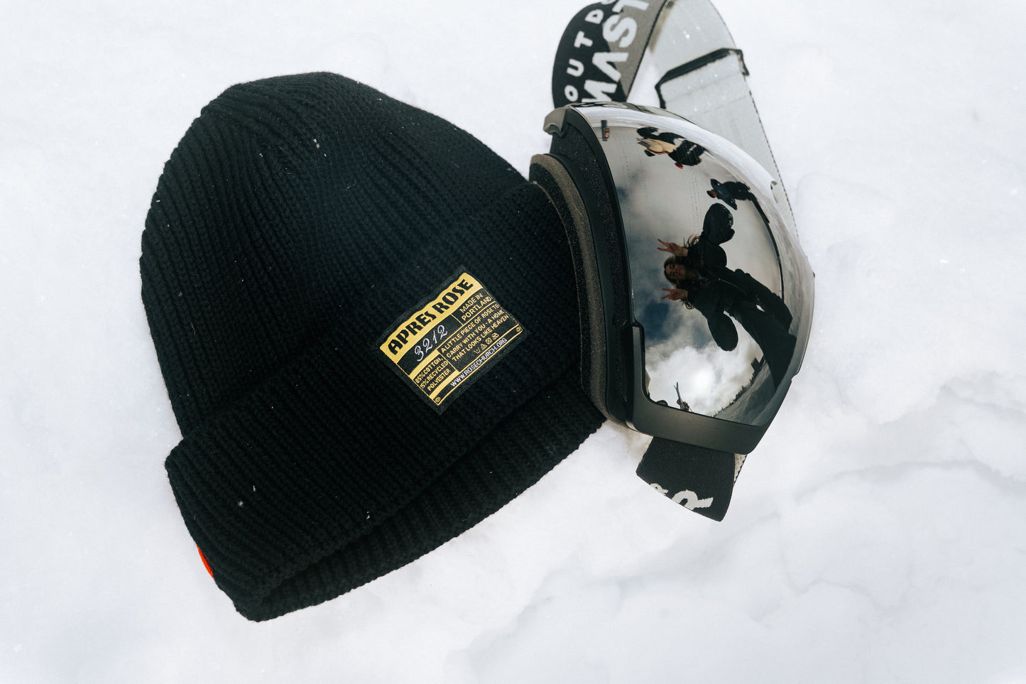 Black Patch Beanie