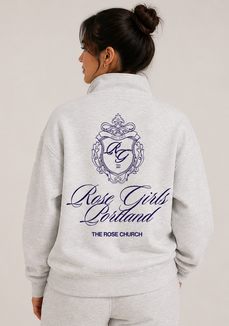 Club Quarter Zip (Heather Grey)