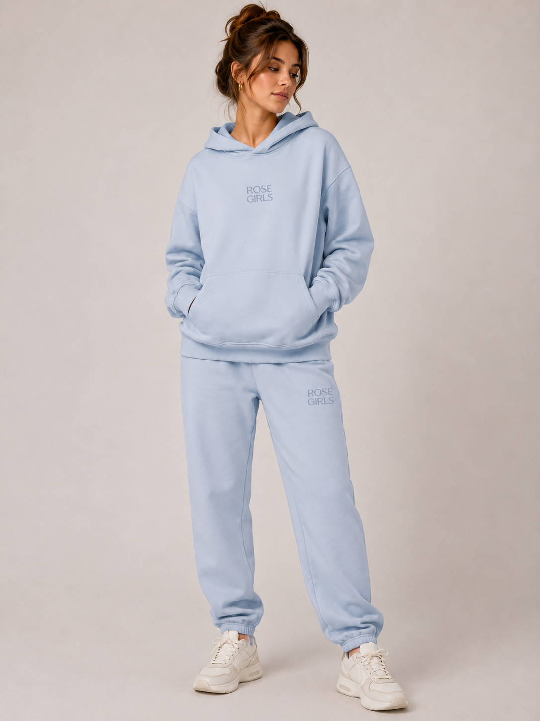 Embroidered Hoodie (Powder Blue)