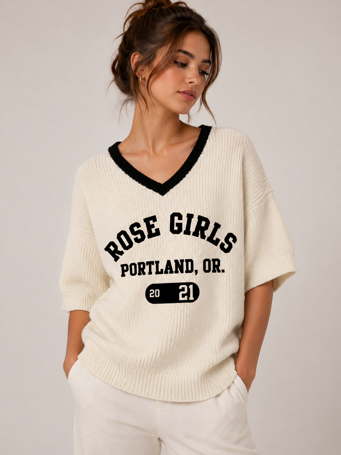 Knitted Jersey (Off White)