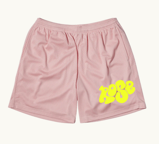 ROSE - PINK MESH SHORT