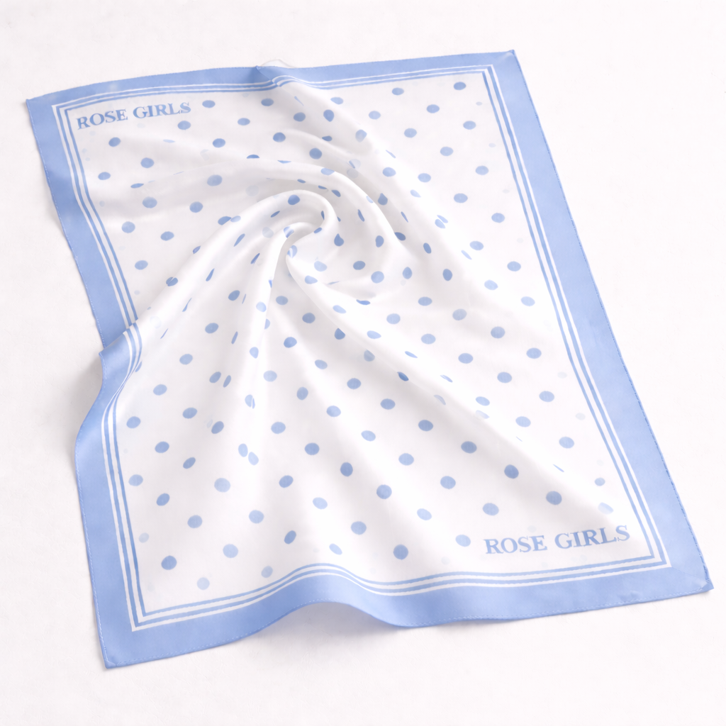 Polka Dot Scarf (Light Blue)