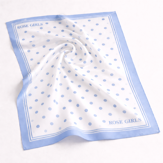 Polka Dot Scarf (Light Blue)